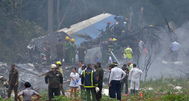 تحطم طائرة بعيد اقلاعها من مطار هافانا على متنها أكثر من 100 راكب