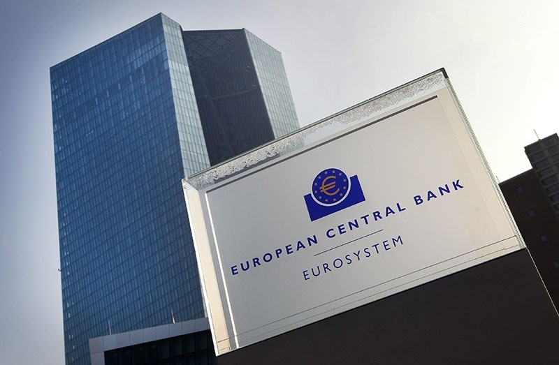 This file photo taken on January 21, 2016 shows the headquarters of the European Central Bank (ECB) in Frankfurt am Main, western Germany, on January 21, 2016. (AFP Photo)
