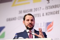 Energy Minister Berat Albayrak speaks during the 2nd Coal Action Plan Workshop, Nov. 30. 