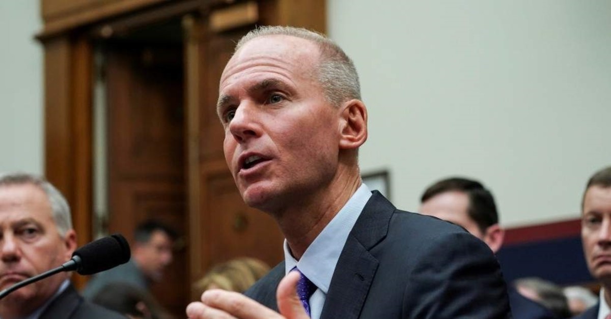 Boeing CEO Dennis Muilenburg testifies before the House Transportation and Infrastructure Committee during a hearing on grounded 737 Max aircraft in the wake of deadly crashes, Washington, Oct. 30, 2019. (Reuters Photo)