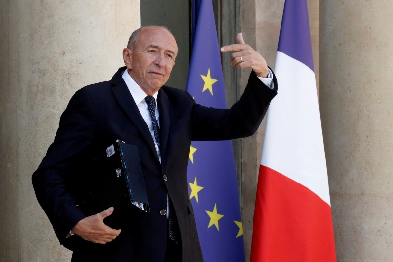 French Interior Minister Gerard Collomb leaves the Elysee palace following the weekly cabinet meeting in Paris, France, 03 August 2018 (reissued 03 October 2018). (EPA Photo)