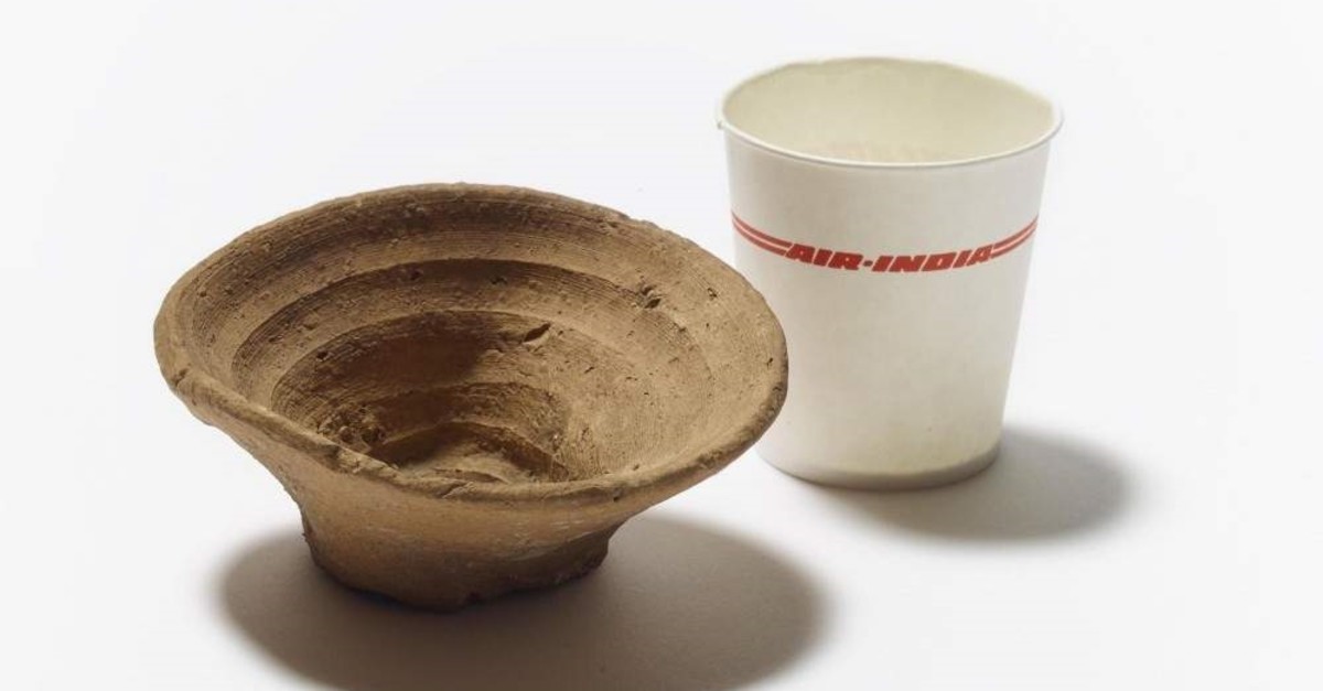 The clay cup will be displayed at the ,Rubbish And Us, exhibition. (The British Museum)