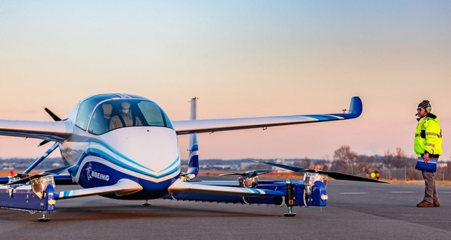 Boeing's Autonomous Passenger Air Vehicle (PAV) prototype is shown during an inaugural test flight, in Manassas, Virginia, U.S., January 22, 2019. (Reuters Photo)