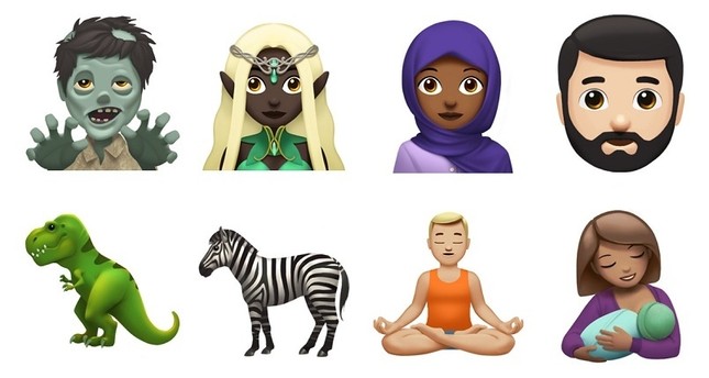 Dinos und Zombies – neue Emojis von Apple