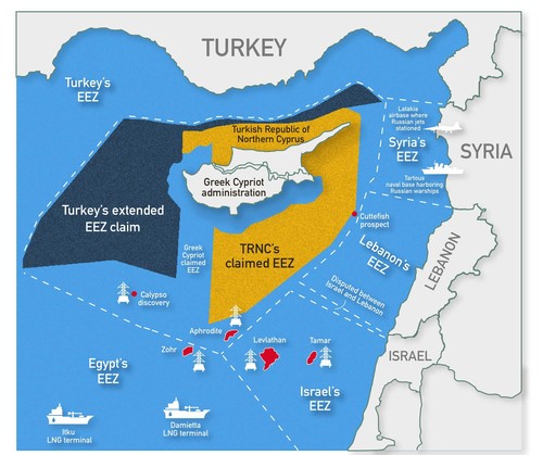 Conflict-ridden Eastern Mediterranean: Syrian war, disputed waters hinder  solutions for hydrocarbon resources | Daily Sabah