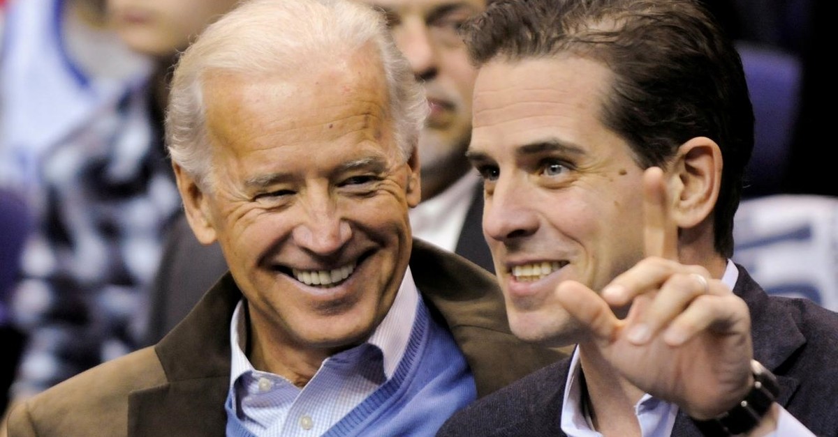 In this file photo, former U.S. Vice President Joe Biden and his son Hunter Biden attend an NCAA basketball game between Georgetown University and Duke University in Washington, U.S., January 30, 2010.(Reuters Photo)