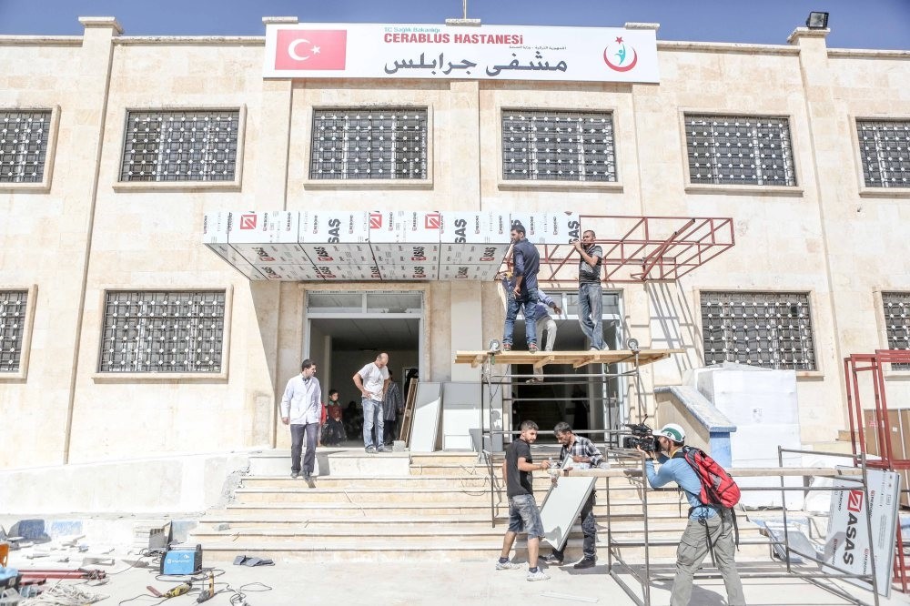 The hospital in Jarablus that Turkey built after the town was liberated in Operation Euphrates Shield.