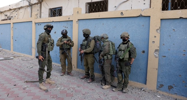 جنود إسرائيليون يقفون للحراسة في شمال غزة،22-11-2023 صورة:رويترز