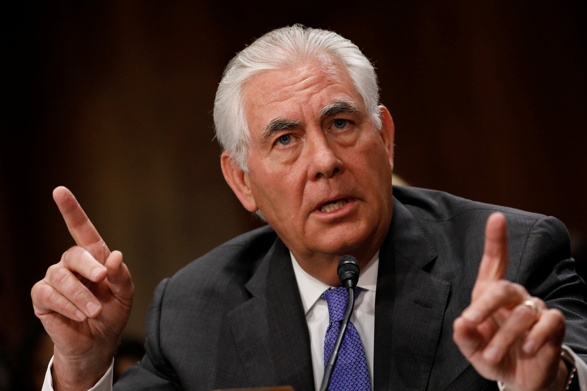 Rex Tillerson said that the U.S. administration was worried about Ankara's rapprochement with Moscow, in the Senate Foreign Relations Committee on Capitol Hill in Washington, D.C, June 14.