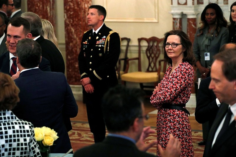 U.S. Central Intelligence Agency (CIA) director nominee Gina Haspel (R) attends Secretary of State Mike Pompeo's ceremonial swearing-in at the State Department in Washington, U.S. (Reuters Photo)