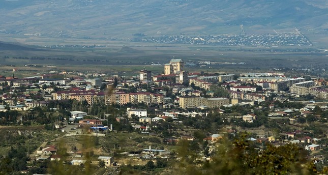 منظر عام لمدينة خانكيندي، قره باغ، أذربيجان، 2 أكتوبر 2023