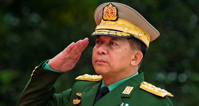 Главнокомандующий армии Мьянмы старший генерал Мин Аунг Хлайн. Фото: AFP