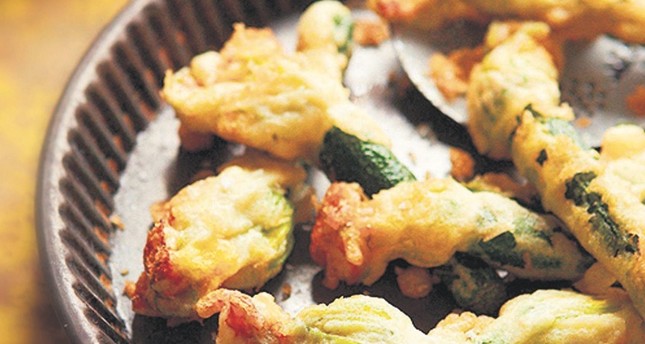 Stuffed squash blossoms is a favorite summertime dish in Turkey.