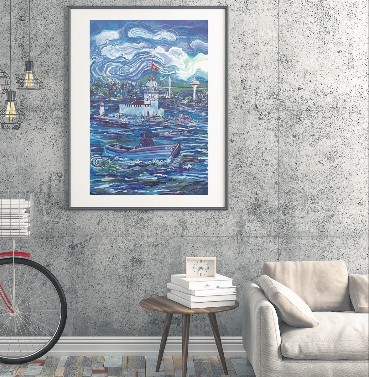 Ned Pamphilonu2019s painting u201cMaviu015f.u201d