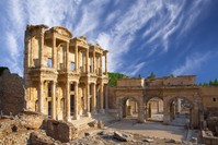 International visits to the ancient city of Ephesus, which dates back to the Neolithic period (6,000 B.C.) and the city became a regular tourist spot in the 1920s.