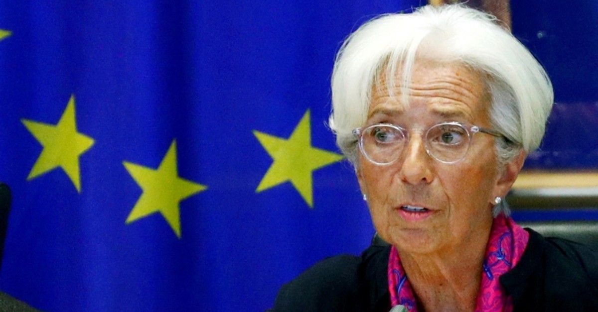 hristine Lagarde, the next president of the European Central Bank, speaks to the European Parliament's Economic and Monetary Affairs Committee in Brussels, Belgium September 4, 2019 (Reuters Photo)