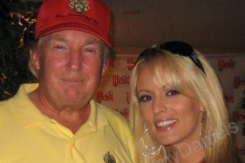 A photo of Trump and Clifford which was uploaded to her Myspace account in 2006. 