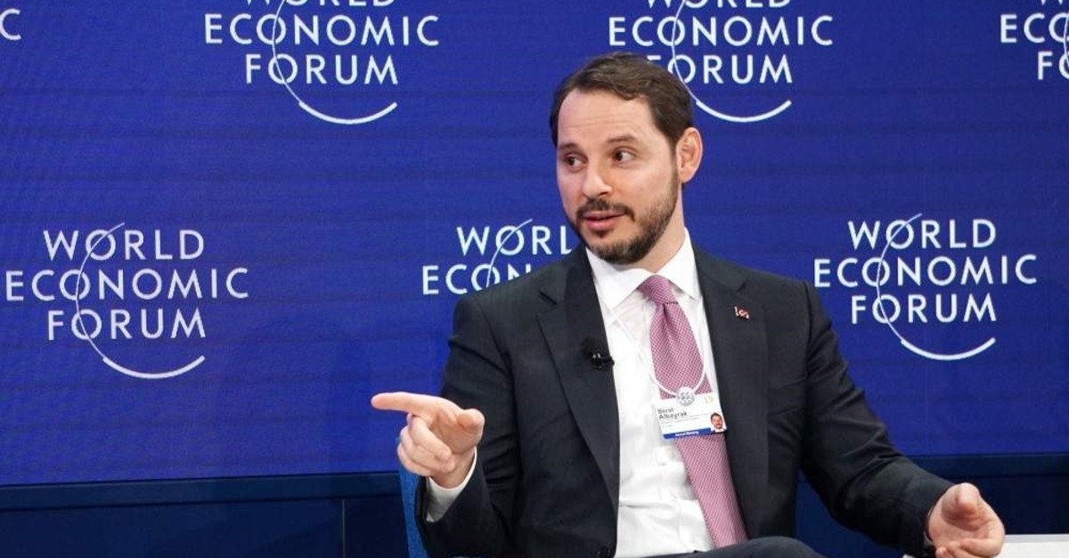 Treasury and Finance Minister Berat Albayrak speaks during the u201cEmerging Markets Outlooku201d session at the 49th World Economic Forum (WEF) in Davos, Switzerland, Jan. 23, 2019.