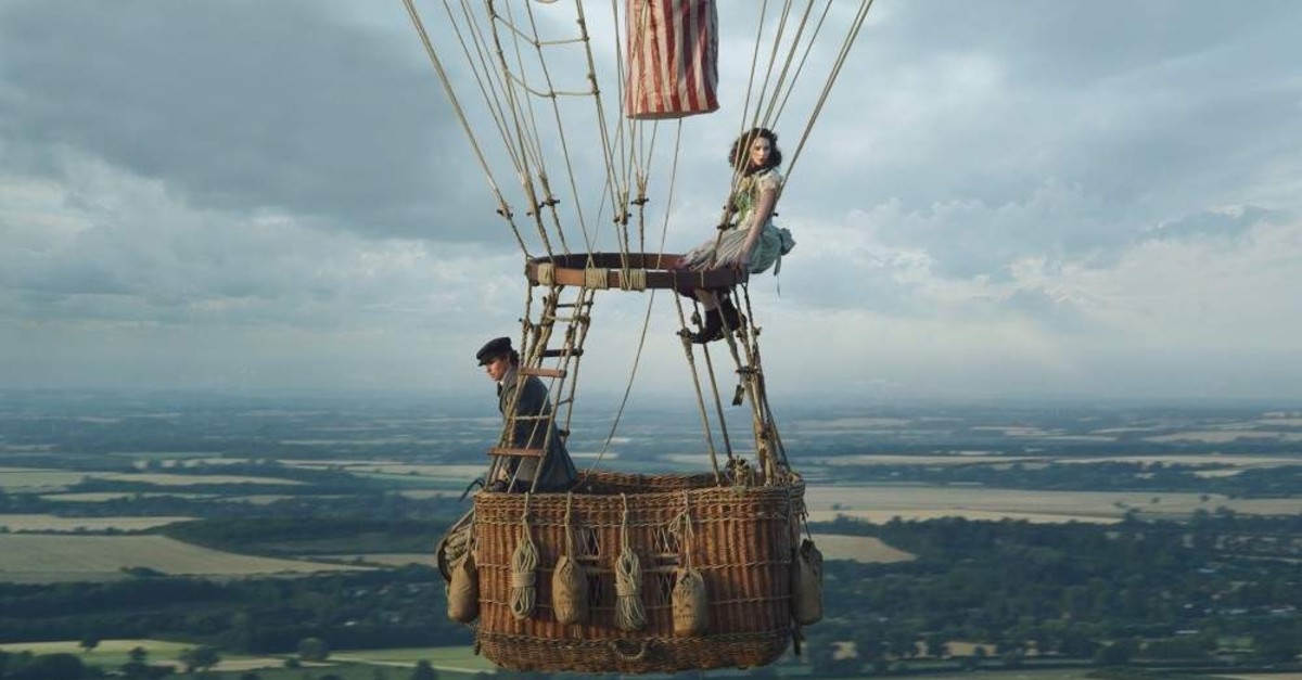 This image shows Eddie Redmayne (left) and Felicity Jones in ,The Aeronauts., ( AP Photo)
