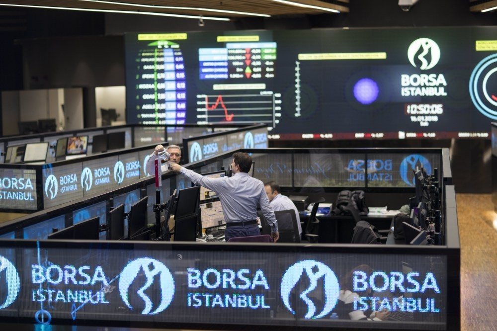 Traders work during the morning session at the Borsa Istanbul Stock Exchange, Istanbul, Turkey, Jan. 16.