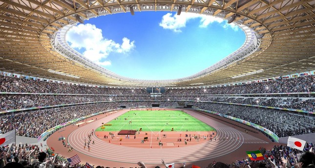 Japan chooses a new, slimmed down 2020 Olympic stadium design, after an earlier version set off a row over a $2.0 billion price tag that would have made it the world's most expensive sports venue. (AFP Photo)