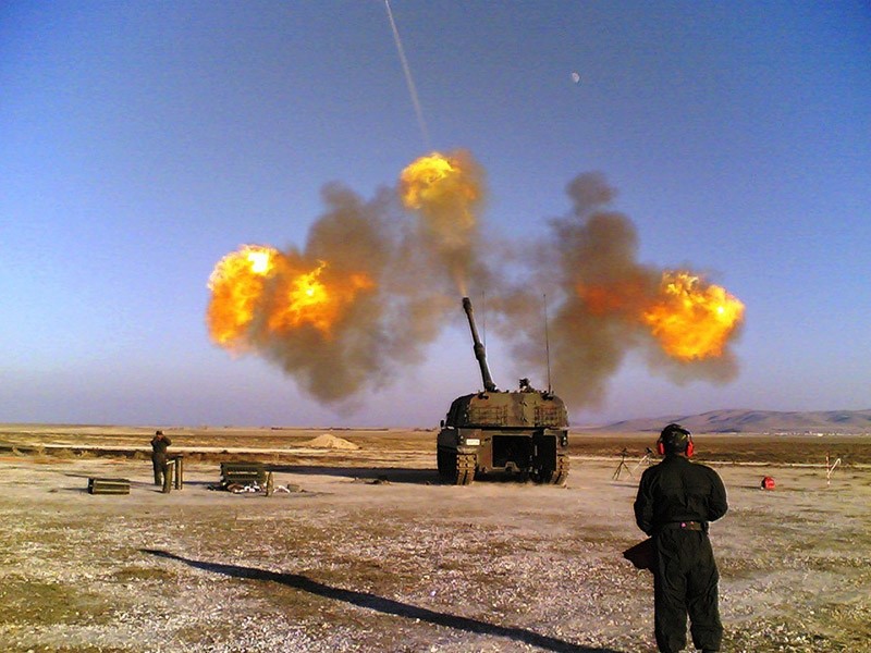Turkish artillery pounds terror targets in Syria. (File Photo)