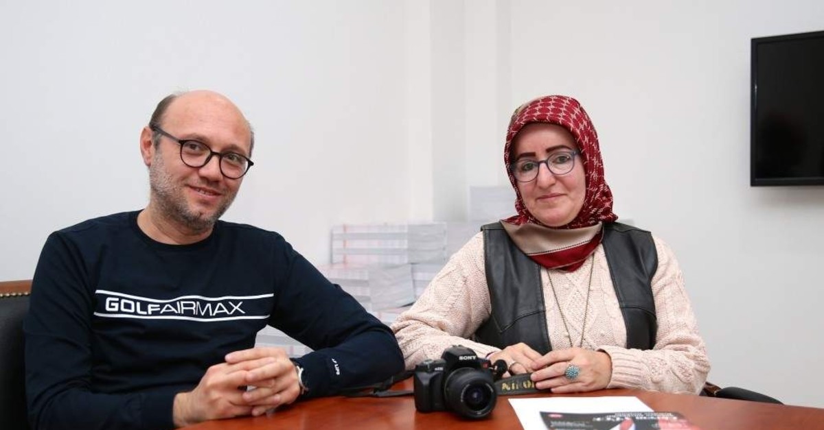 Fatma Sak returned to her job as a journalist alongside her husband ?ener after recovery. (AA Photo) 