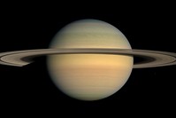 Twenty new moons have been found around Saturn, giving the ringed planet a total of 82, scientists said Monday, Oct. 7, 2019. (AP Photo)