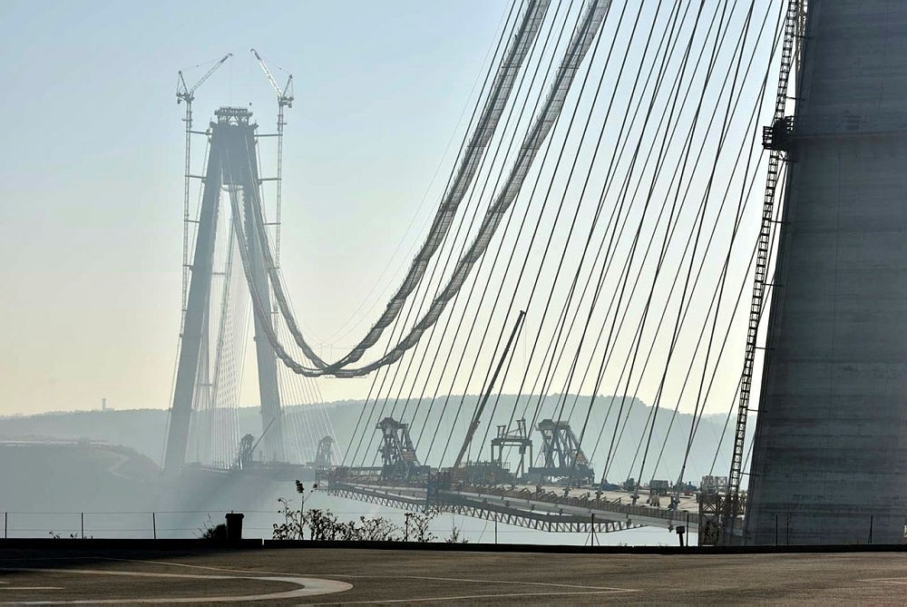 The Yavuz Sultan Selim Bridge in Istanbul, Turkey. (AA Photo)