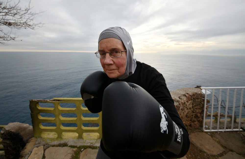 Nancy Vanderstraeten is fighting back against Parkinson's three days a week in the boxing ring. 