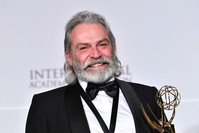 Haluk Bilginer at the 2019 International Emmy Awards Gala on Nov. 25, 2019 in New York City.  (AFP photo)