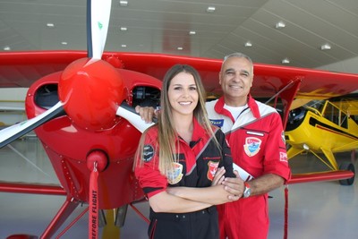 Semin Öztürk and her father Ali Ismet Öztürk. (AA Photo)