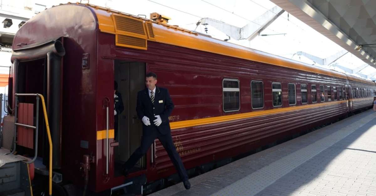 Russia Launches First Arctic Train Service Daily Sabah View from the front of the train.