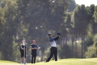 British golfer Aaron Rai takes a shot on the second day of the Turkish Airlines Open, Antalya, Nov. 8, 2019. (AA Photo) 