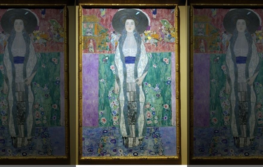 Adele Bloch-Bauer II, part of a special exhibition of paintings looted by the Nazis during WWII, is seen at the Los Angeles County Museum, April 4, 2006. (REUTERS Photo)