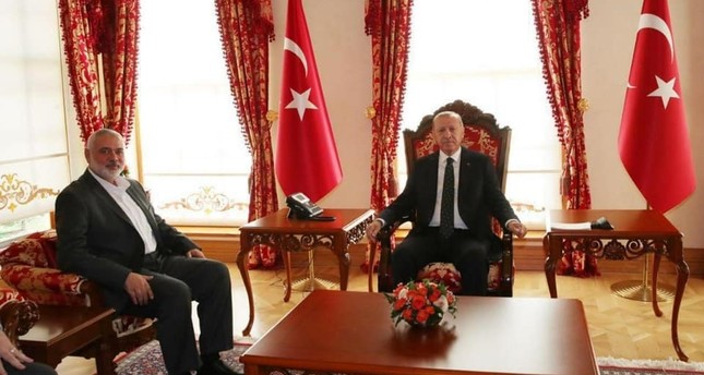 الرئيس أردوغان يستقبل هنية في إسطنبول