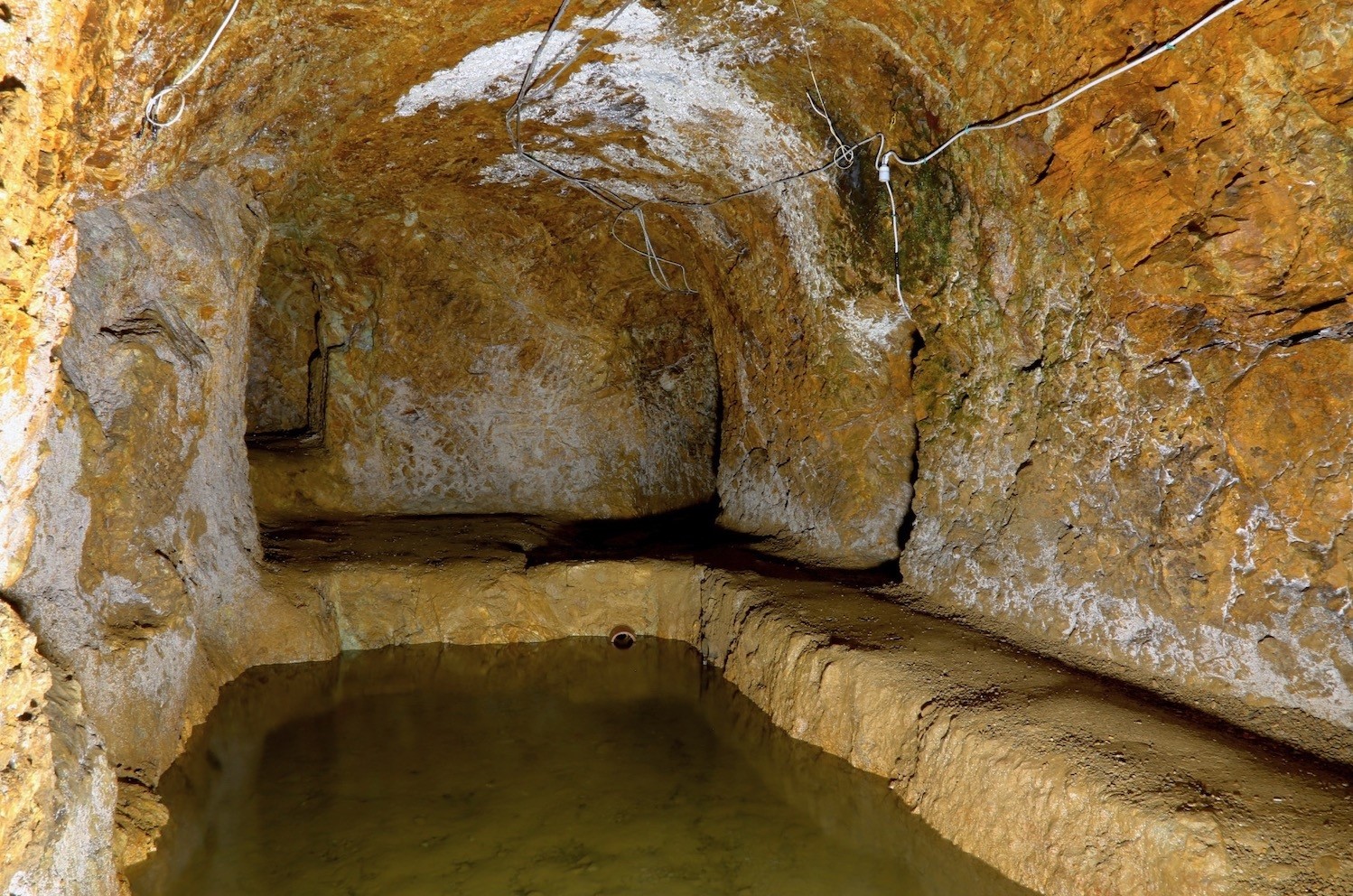 The underground city of Aydu0131ntepe is 2-2.5 meters below the surface.