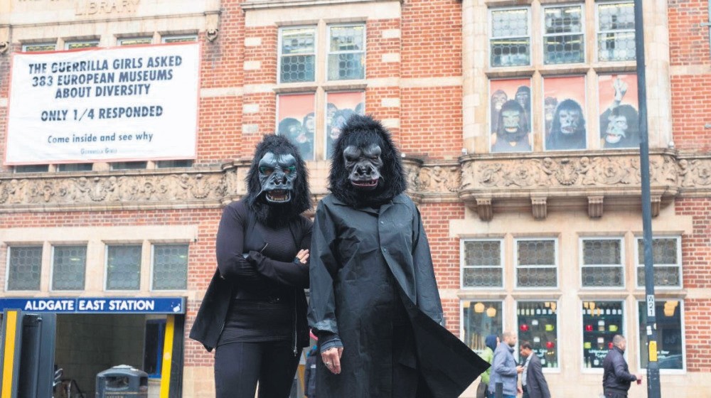 Guerilla Girls is an anonymous group of radical feminist and female artists devoted to fighting sexism and racism within the art world.