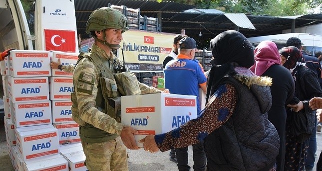 Locals in northern Syria thank Turkish military for ensuring peace