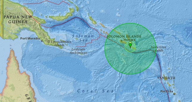زلزال بقوة 7.7 درجات في جزر سليمان وتحذير من تسونامي في هاواي