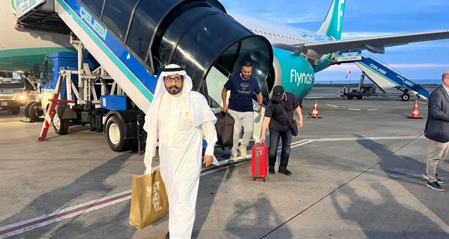 وصول الركاب على متن أول رحلة من السعودية لطرابزون بعد الجائحة IHA