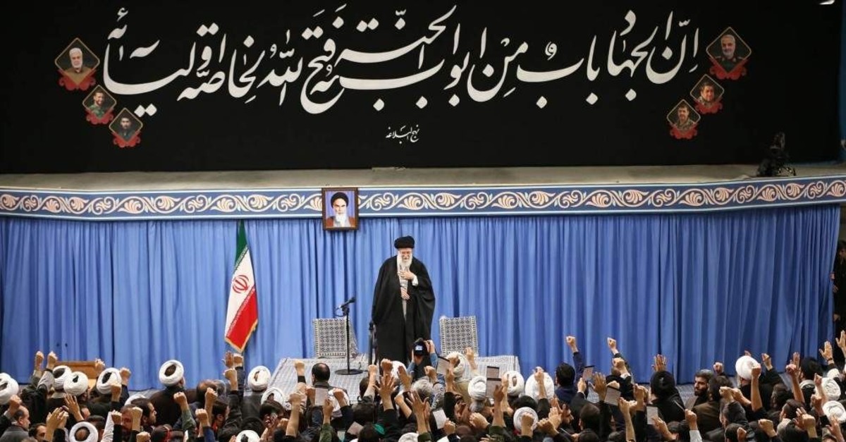 Iran's Supreme Leader Ayatollah Ali Khamenei addresses a meeting in Tehran, Iran, Jan. 8, 2020. (AFP Photo)