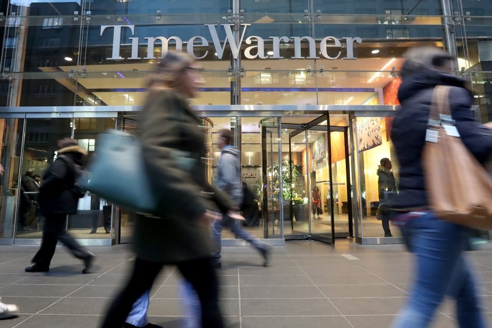 A view of the Time Warner offices in New York.