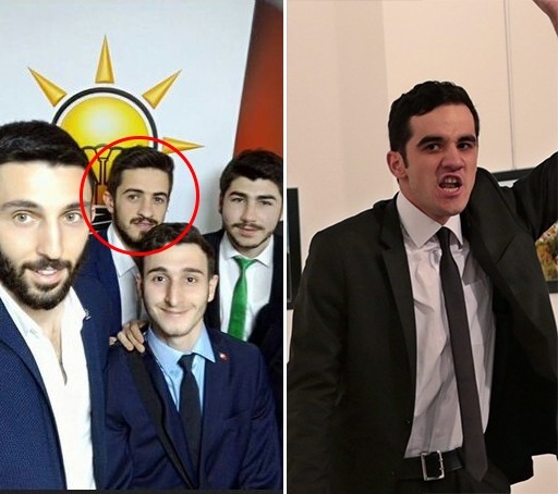 Although Çetin and Karlov's assassin Mevlüt Mert Altıntaş (R) share a similar appearance, the differences in their facial features are very obvious