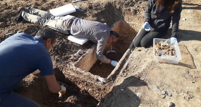 اكتشاف لحد أثري روماني في ولاية تشوروم التركية
