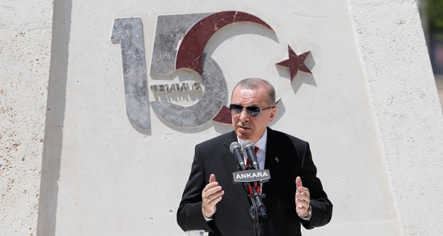 أردوغان: في 15 يوليو ظهر ملايين الأبطال في كل أنحاء البلاد