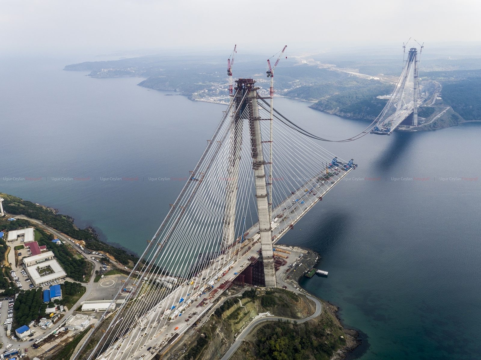 A photo of Istanbul's third bridge Yazu Sultan Selim Bridge that spans the Bosphorus between Europe and Asia. (AA Photo)