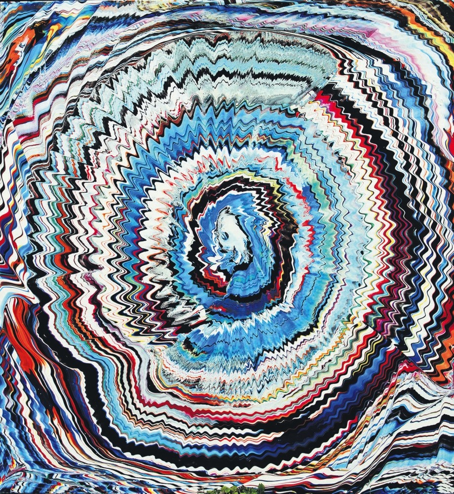 Yu00fccel Du00f6nmez, acrylic on canvas, 110x100 cm.