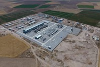 An aerial view of the Lake Tuz Natural Gas Storage Facility, located in central Anatolia. (?HA Photo)