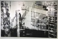 Balkan's ,Simulacrum, series makes up most of the pieces in his solo show where he unravels the asethetics of futurism.